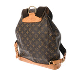 LOUIS VUITTON ルイヴィトン モノグラム モンスリ GM ブラウン M51135 ユニセックス モノグラムキャンバス リュック・デイパック Bランク 中古 銀蔵