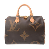 LOUIS VUITTON ルイヴィトン モノグラムジャイアント リバース スピーディバンドリエール 30 ブラウン M44602 レディース モノグラムジャイアント ハンドバッグ Aランク 中古 銀蔵