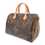 LOUIS VUITTON ルイヴィトン モノグラムジャイアント リバース スピーディバンドリエール 30 ブラウン M44602 レディース モノグラムジャイアント ハンドバッグ Aランク 中古 銀蔵