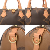 LOUIS VUITTON ルイヴィトン モノグラムジャイアント リバース スピーディバンドリエール 30 ブラウン M44602 レディース モノグラムジャイアント ハンドバッグ Aランク 中古 銀蔵