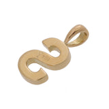 EYEFUNNY アイファニー Sモチーフ ダイヤ レディース K18イエローゴールド YG ペンダントトップ Aランク 中古 銀蔵