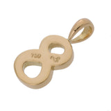 EYEFUNNY アイファニー No.8 ダイヤ レディース K18イエローゴールド YG ペンダントトップ Aランク 中古 銀蔵