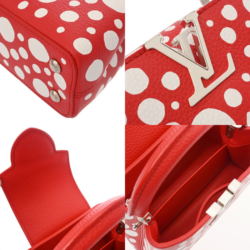 LOUIS VUITTON ルイヴィトン カプシーヌ MINI 草間彌生コラボ ルージュ