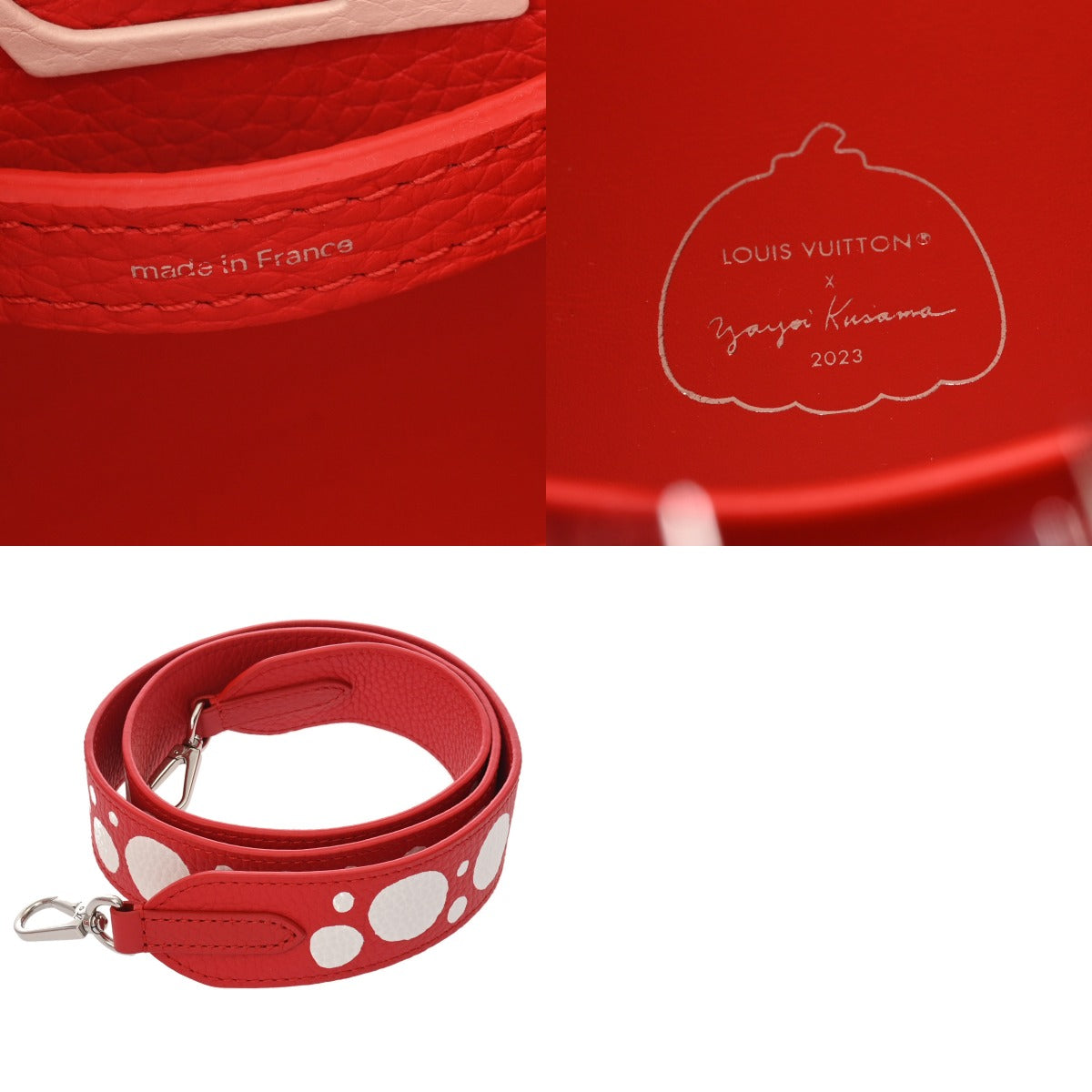 LOUIS VUITTON ルイヴィトン カプシーヌ MINI 草間彌生コラボ ルージュ