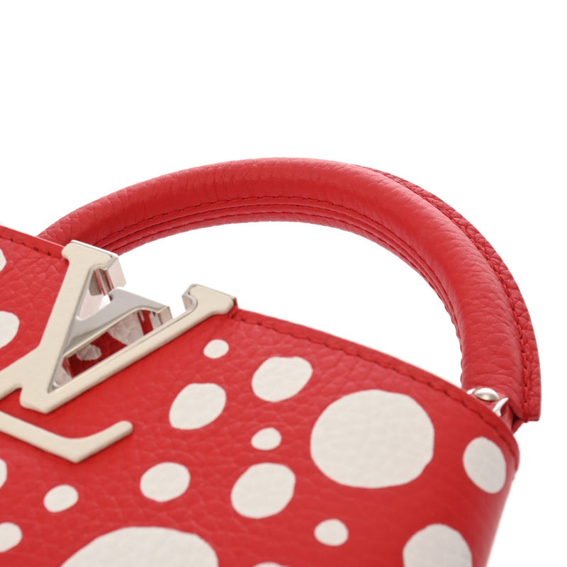 LOUIS VUITTON ルイヴィトン カプシーヌ MINI 草間彌生コラボ ルージュ