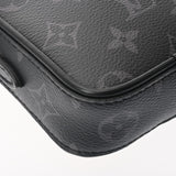 LOUIS VUITTON ルイヴィトン モノグラムエクリプス ダヌーブ PPM トランクプリント ブラック M45928 メンズ モノグラムエクリプスキャンバス ショルダーバッグ Aランク 中古 銀蔵