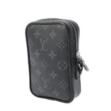 LOUIS VUITTON ルイヴィトン モノグラムエクリプス ダヌーブ PPM トランクプリント ブラック M45928 メンズ モノグラムエクリプスキャンバス ショルダーバッグ Aランク 中古 銀蔵