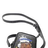 LOUIS VUITTON ルイヴィトン モノグラムエクリプス ダヌーブ PPM トランクプリント ブラック M45928 メンズ モノグラムエクリプスキャンバス ショルダーバッグ Aランク 中古 銀蔵