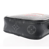 LOUIS VUITTON ルイヴィトン モノグラムエクリプス ダヌーブ PPM トランクプリント ブラック M45928 メンズ モノグラムエクリプスキャンバス ショルダーバッグ Aランク 中古 銀蔵