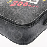 LOUIS VUITTON ルイヴィトン モノグラムエクリプス ダヌーブ PPM トランクプリント ブラック M45928 メンズ モノグラムエクリプスキャンバス ショルダーバッグ Aランク 中古 銀蔵