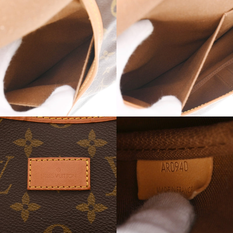 LOUIS VUITTON ルイヴィトン モノグラム ソミュール 35 ブラウン