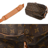 LOUIS VUITTON ルイヴィトン モノグラム ソミュール 35 ブラウン M42254 レディース モノグラムキャンバス ショルダーバッグ Bランク 中古 銀蔵