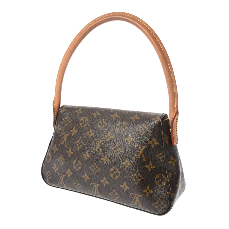 LOUIS VUITTON ルイヴィトン モノグラム ミニルーピング ブラウン