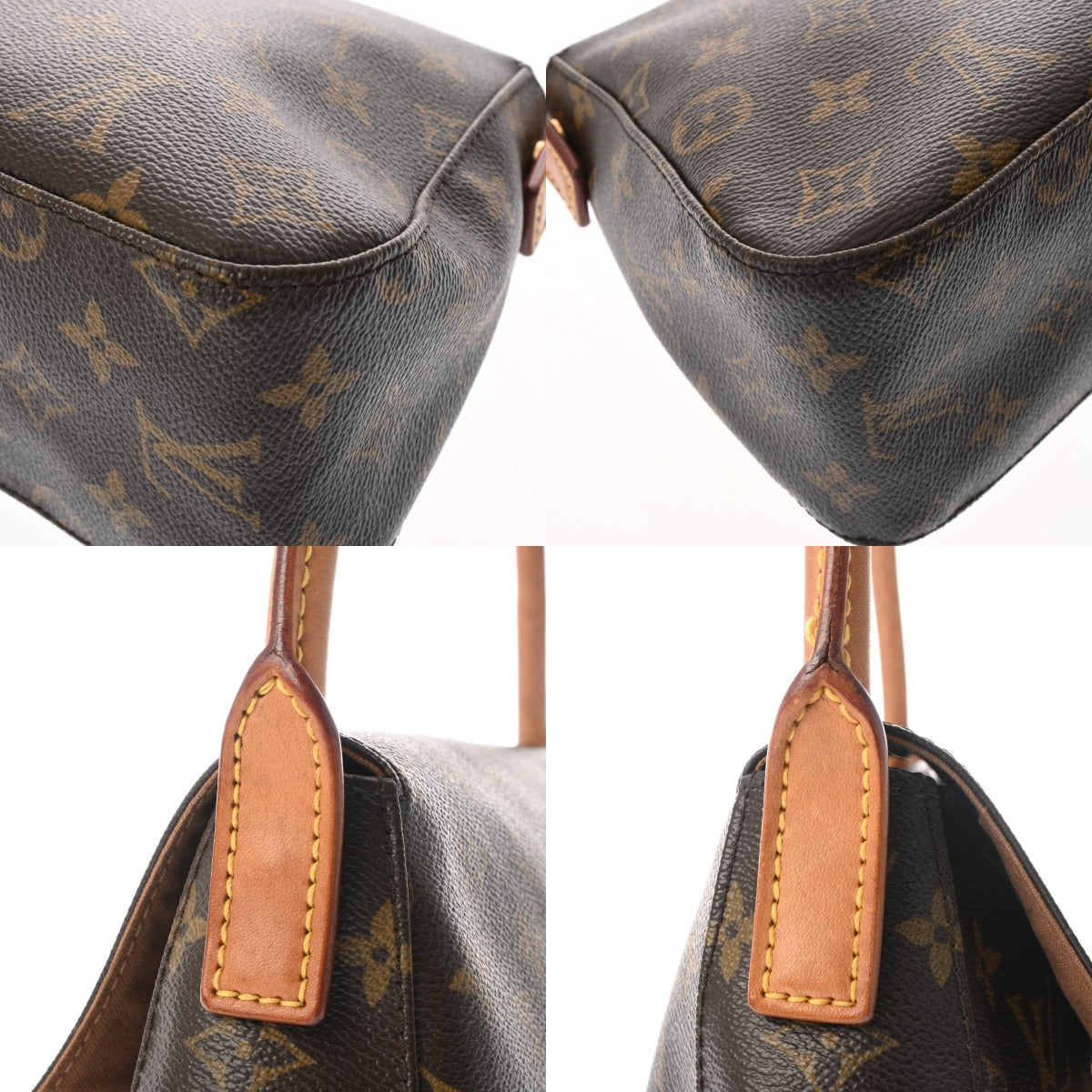 LOUIS VUITTON ルイヴィトン モノグラム ミニルーピング ブラウン