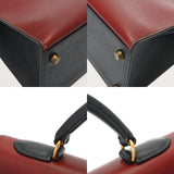 HERMES エルメス ケリー 32外縫い 2WAY ルージュアッシュ/ヴェール/ブルーインディゴ ○U刻印(1991年頃) レディース クシュベル ハンドバッグ Bランク 中古 銀蔵