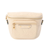 LOUIS VUITTON ルイヴィトン モノグラムアンプラント ミニバムバッグ クレーム M83275 レディース レザー ショルダーバッグ 新同 中古 銀蔵