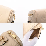 LOUIS VUITTON ルイヴィトン モノグラムアンプラント ミニバムバッグ クレーム M83275 レディース レザー ショルダーバッグ 新同 中古 銀蔵