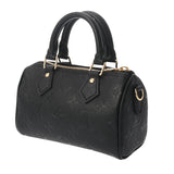 LOUIS VUITTON ルイヴィトン モノグラムアンプラント ナノ スピーディ 2WAY ノワール M82450 レディース レザー ハンドバッグ Aランク 中古 銀蔵