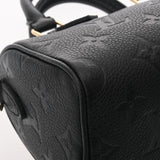 LOUIS VUITTON ルイヴィトン モノグラムアンプラント ナノ スピーディ 2WAY ノワール M82450 レディース レザー ハンドバッグ Aランク 中古 銀蔵