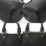 LOUIS VUITTON ルイヴィトン モノグラムアンプラント ナノ スピーディ 2WAY ノワール M82450 レディース レザー ハンドバッグ Aランク 中古 銀蔵