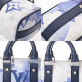 LOUIS VUITTON ルイヴィトン モノグラムウォーターカラー キーポル XS ホワイト/ブルー M45761 レディース モノグラムキャンバス ハンドバッグ ABランク 中古 銀蔵
