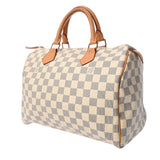 LOUIS VUITTON ルイヴィトン ダミエアズール スピーディ 30 旧型 ホワイト N41533 ユニセックス ダミエアズールキャンバス ハンドバッグ Bランク 中古 銀蔵