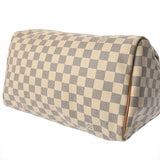 LOUIS VUITTON ルイヴィトン ダミエアズール スピーディ 30 旧型 ホワイト N41533 ユニセックス ダミエアズールキャンバス ハンドバッグ Bランク 中古 銀蔵