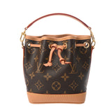 LOUIS VUITTON ルイヴィトン モノグラム ナノノエ 2WAY ブラウン M81266 レディース モノグラムキャンバス ショルダーバッグ Aランク 中古 銀蔵
