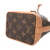 LOUIS VUITTON ルイヴィトン モノグラム ナノノエ 2WAY ブラウン M81266 レディース モノグラムキャンバス ショルダーバッグ Aランク 中古 銀蔵