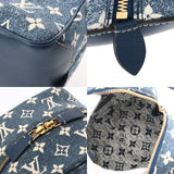 LOUIS VUITTON ルイヴィトン モノグラム スクエアバッグ ブルー M59608 レディース モノグラムジャガードデニム ハンドバッグ Aランク 中古 銀蔵