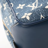 LOUIS VUITTON ルイヴィトン モノグラム スクエアバッグ ブルー M59608 レディース モノグラムジャガードデニム ハンドバッグ Aランク 中古 銀蔵