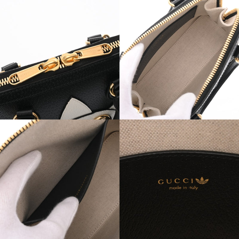 GUCCI グッチ アディダスコラボ 2WAY ブラック/ホワイト 677212
