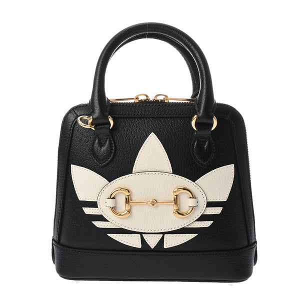 GUCCI グッチ アディダスコラボ 2WAY ブラック/ホワイト 677212