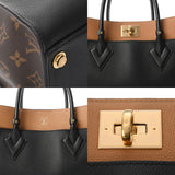 LOUIS VUITTON ルイヴィトン モノグラム オンマイサイド MM ノワール M53823 レディース レザー モノグラムキャンバス 2WAYバッグ Aランク 中古 銀蔵