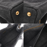 PRADA プラダ カナパ ミニ ブラック 1BG439 レディース デニム ハンドバッグ ABランク 中古 銀蔵
