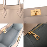 LOUIS VUITTON ルイヴィトン モノグラム オンマイサイド MM グレージュ M58485 レディース カーフ モノグラムキャンバス 2WAYバッグ Aランク 中古 銀蔵