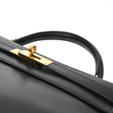 HERMES エルメス ケリー 32 外縫い ネイビー ○Y刻印(1995年頃) レディース ボックスカーフ 2WAYバッグ ABランク 中古 銀蔵