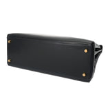 HERMES エルメス ケリー 32 外縫い ネイビー ○Y刻印(1995年頃) レディース ボックスカーフ 2WAYバッグ ABランク 中古 銀蔵