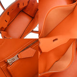 HERMES エルメス バーキン 35 オレンジ □C刻印1999年頃) ユニセックス ヴォーガリバー ハンドバッグ ABランク 中古 銀蔵