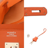 HERMES エルメス バーキン 35 オレンジ □C刻印1999年頃) ユニセックス ヴォーガリバー ハンドバッグ ABランク 中古 銀蔵