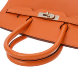 HERMES エルメス バーキン 35 オレンジ □C刻印1999年頃) ユニセックス ヴォーガリバー ハンドバッグ ABランク 中古 銀蔵