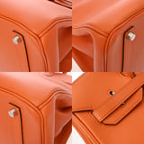 HERMES エルメス バーキン 35 オレンジ □C刻印1999年頃) ユニセックス ヴォーガリバー ハンドバッグ ABランク 中古 銀蔵