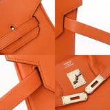 HERMES エルメス バーキン 35 オレンジ □C刻印1999年頃) ユニセックス ヴォーガリバー ハンドバッグ ABランク 中古 銀蔵