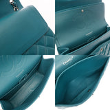 CHANEL シャネル マトラッセ チェーンショルダー 30cm Wフラップ ブルー A58600 レディース ラムスキン ショルダーバッグ Aランク 中古 銀蔵