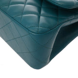 CHANEL シャネル マトラッセ チェーンショルダー 30cm Wフラップ ブルー A58600 レディース ラムスキン ショルダーバッグ Aランク 中古 銀蔵