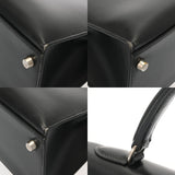 HERMES エルメス ケリー 32 外縫い ブラック □B刻印(1998年頃) レディース ボックスカーフ 2WAYバッグ ABランク 中古 銀蔵