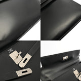 HERMES エルメス ケリー 32 外縫い ブラック □B刻印(1998年頃) レディース ボックスカーフ 2WAYバッグ ABランク 中古 銀蔵