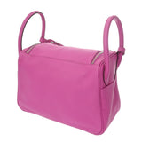 HERMES エルメス リンディ 30 トレサージュ マグノリア/ブルーサフィール/クレ U刻印(2022年頃) レディース トリヨンクレマンス スイフト 2WAYバッグ ABランク 中古 銀蔵