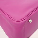 HERMES エルメス リンディ 30 トレサージュ マグノリア/ブルーサフィール/クレ U刻印(2022年頃) レディース トリヨンクレマンス スイフト 2WAYバッグ ABランク 中古 銀蔵