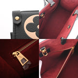 LOUIS VUITTON ルイヴィトン モノグラムアンプラント オンザゴー MM 2WAYトート ブラック/ベージュ M45495 レディース レザー ハンドバッグ ABランク 中古 銀蔵